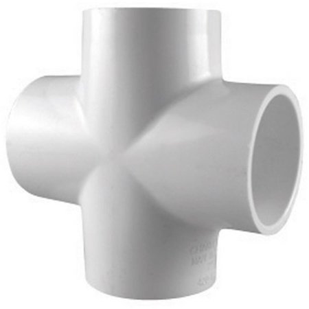 HOMECARE PRODUCTS PVC 02410 0600 0.75 in. Pipe Cross HO1495335